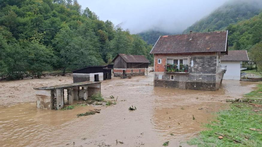 POPLAVE U FOJNICI/ Proglašena stanje nesreće uzrokovano obilnim padavinama na području općine Fojnica